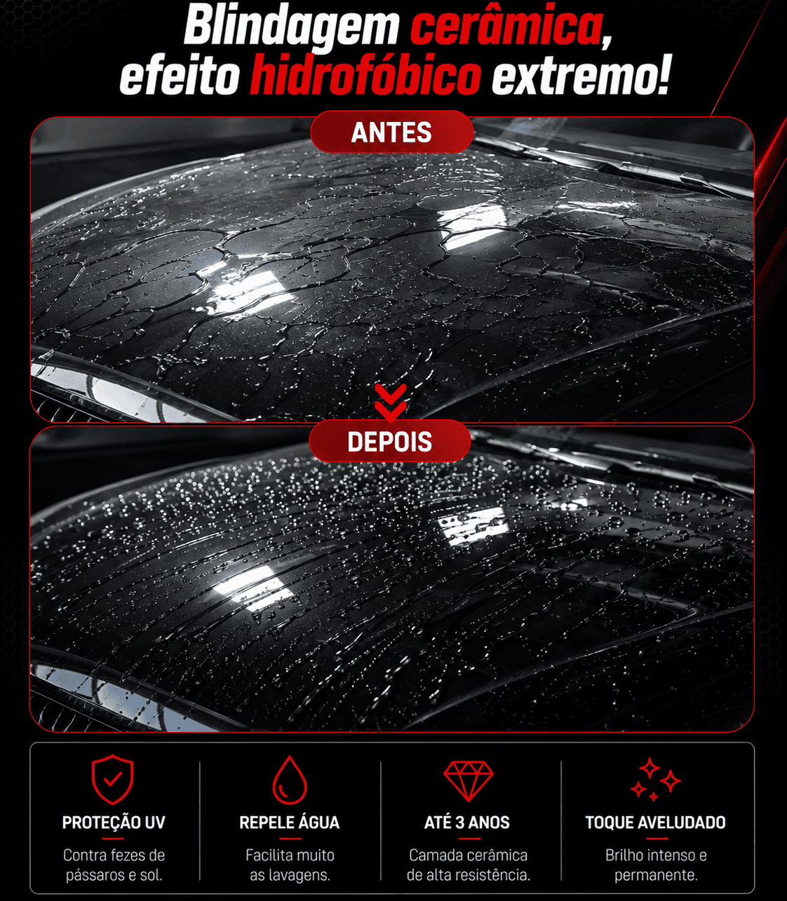 Vitrificação de Pintura - Antes e Depois